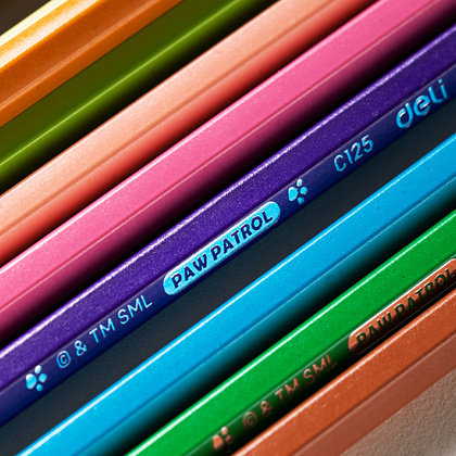 Цветные карандаши Deli "Paw Patrol", 12 штук - 2
