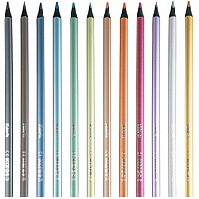 Цветные карандаши "Kolores Metallic Style", 12 цветов
