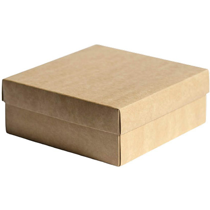 Коробка подарочная картонная, 22х22х10 см, коричневый