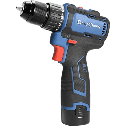 Аккумуляторная дрель-шуруповерт DongCheng DCJZ1604 (TYPE E), 16 В, 40 Нм, 2 АКБ, 2 Ач, З/У 2А