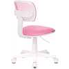 Кресло детское Бюрократ CH-W299, ткань, сетка, пластик, розовый - 2