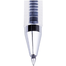 Ручка гелевая "Hi-Jell Color", 0.5 мм, прозрачный, стерж. чёрный