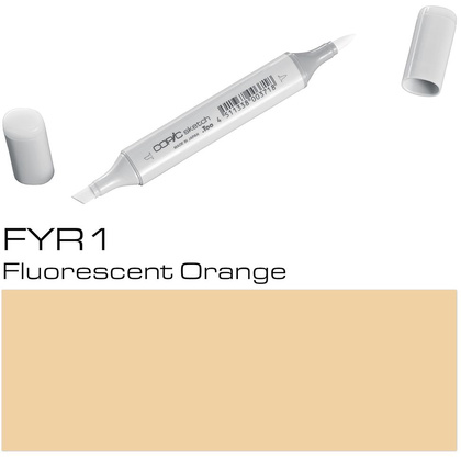 Маркер перманентный "Copic Sketch", FYR-1 флуоресцентный оранжевый