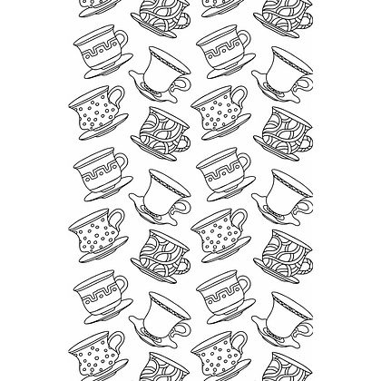 Раскраска "Вкус утра. Чай и кофе" - 6