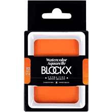 Краски акварельные "Blockx. Giant pan", 218 перманентный оранжевый, 18 мл., кювета