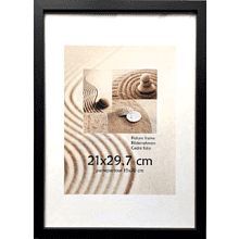 Фоторамка "1213-80309", 21х29.7 см, дерево со стеклом, черный