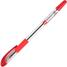 Ручка шариковая "Pronto", 0.5 мм, прозрачный, стерж. красный