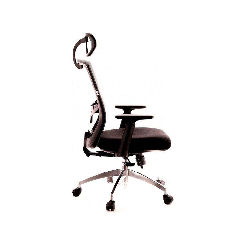 Кресло для руководителя EVERPROF "Polo", ткань, сетка, металл, черный, серый - 4