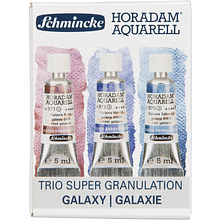Краски акварельные "Schmincke. Horadam Super granulation set. Galaxy", набор 3 цвета, 5 мл, тубы
