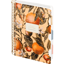Книга записная "Flora. Paradise. Oranges", A5, 200 листов, клетка, линейка, точка, оранжевый