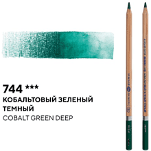 Карандаш акварельный "Белые ночи", 744, кобальтовый зеленый темный