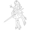 Раскраска "Anime-girls в стиле Genshin Impact. Книга для творчества по мотивам популярной игры" - 4