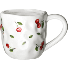 Кружка керамическая "Cherry", 400 мл, белый