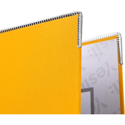 Папка-регистратор "Yesli:", А4, 50 мм, ПВХ Эко, желтый - 3