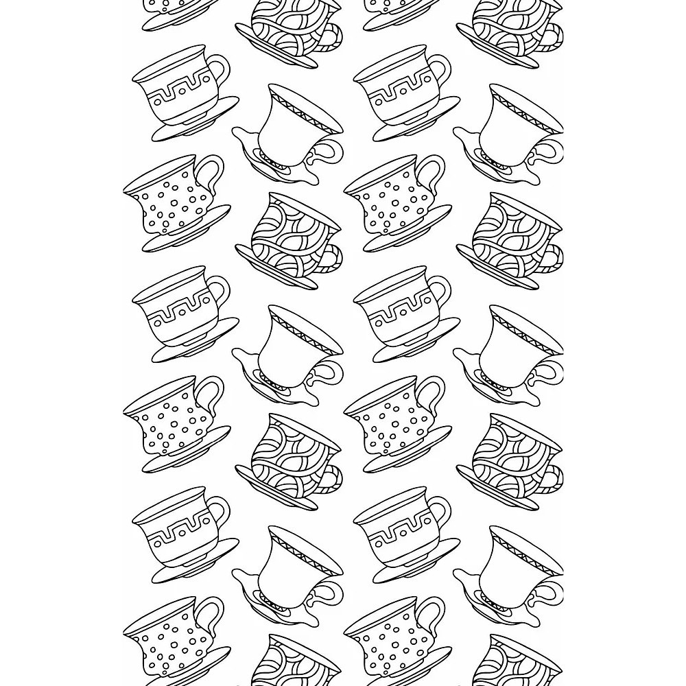 Раскраска "Вкус утра. Чай и кофе" - 6