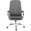Кресло для руководителя Everprof "Komo Chrome", экокожа, хром, черный - 2