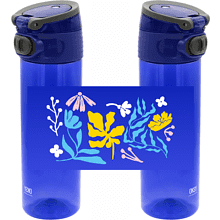 Бутылка для воды "Barro. Весноватая я", 500 мл., пластик, синий