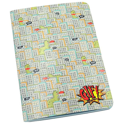 Тетрадь "Игра в городе", А5, 48 листов, в точку, разноцветный