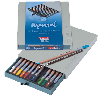 Набор карандашей акварельных "Design aquarel box", 12 цветов