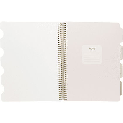 Книга записная  "Love me", В5, 120 листов, клетка, линейка, точка, бежевый - 6