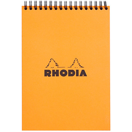 Блокнот "Rhodia", A5, 80 листов, линейка, оранжевый