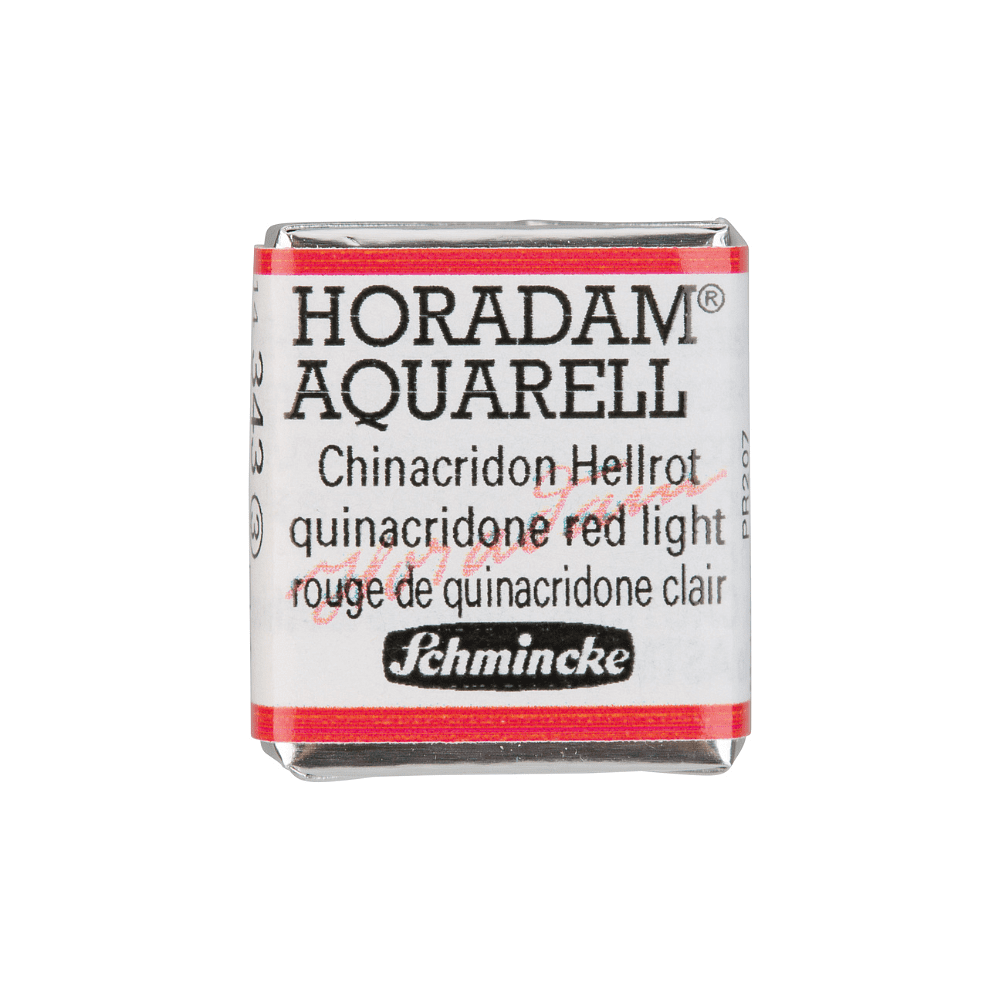 Краски акварельные "Schmincke Horadam", 343 хинакридон красный светлый, полукювета