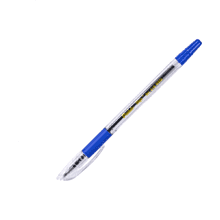 Ручка шариковая "BK410", 1.0 мм, прозрачный, стерж. синий
