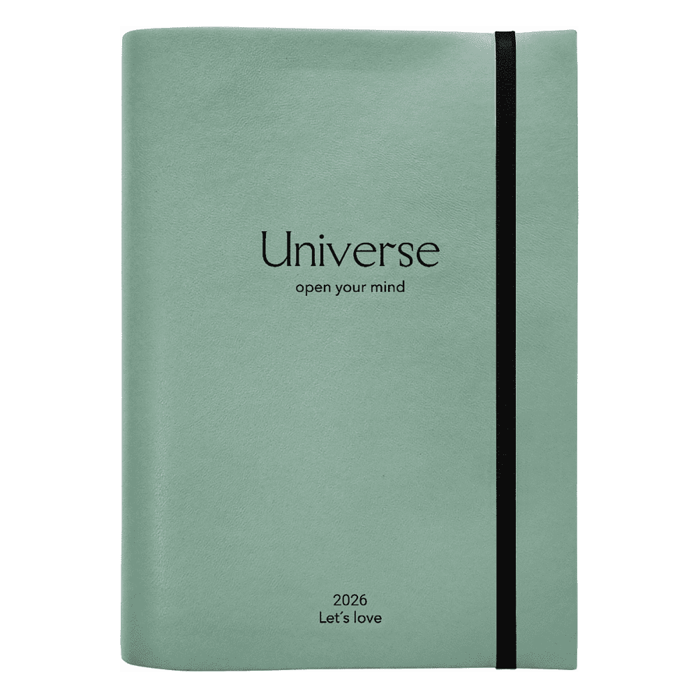 Ежедневник датированный "Universe" 2026, А5, 352 страницы, мятный