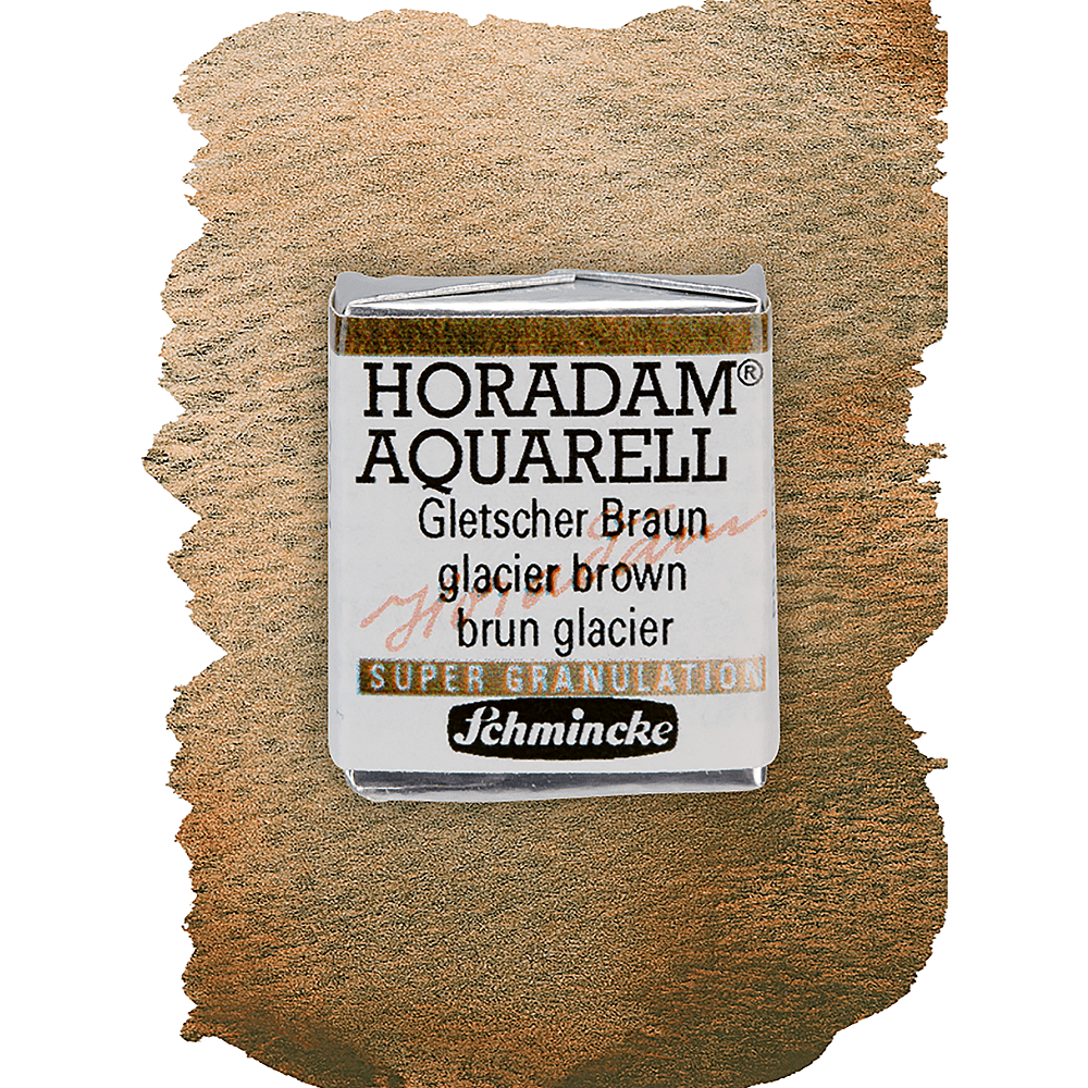 Краски акварельные "Schmincke Horadam", 964 коричневый glacier, полукювета - 2
