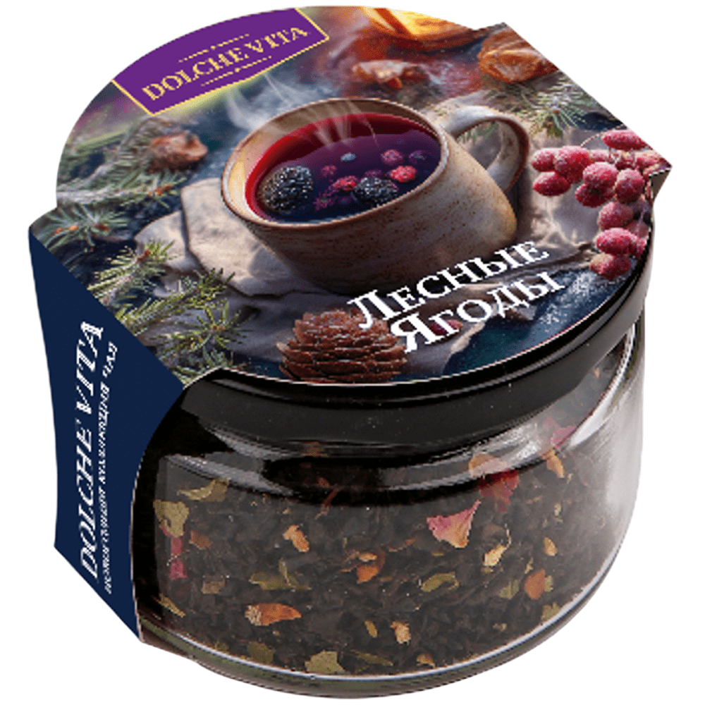 Чай Dolche vita "Лесные ягоды" с магнитом, 50 гр, черный