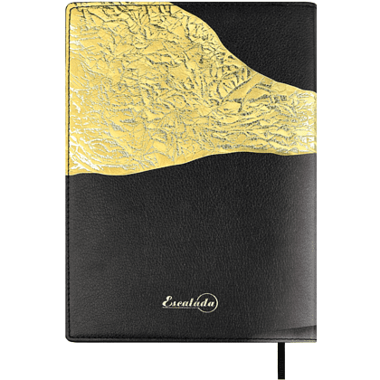 Книга записная "Красотка в золоте", А5+, 120 листов, клетка, чёрный - 5