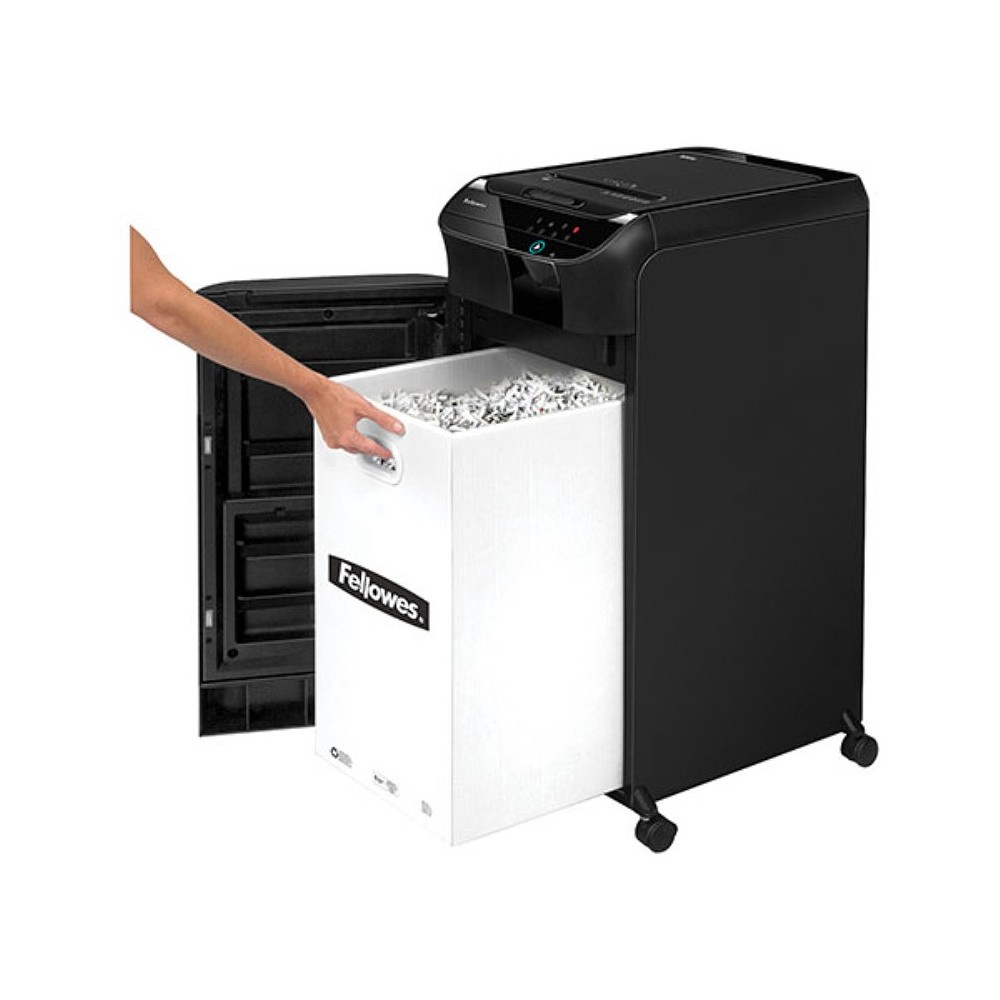 Уничтожитель Fellowes AutoMax, 600M, автоподача, DIN P-5, 2х12мм, до 600 листов, smart lock - 5