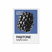 Блокнот «Color of Belarus. Pantone Azhany nyama», А5, 128 листов, в точку, белый, синий