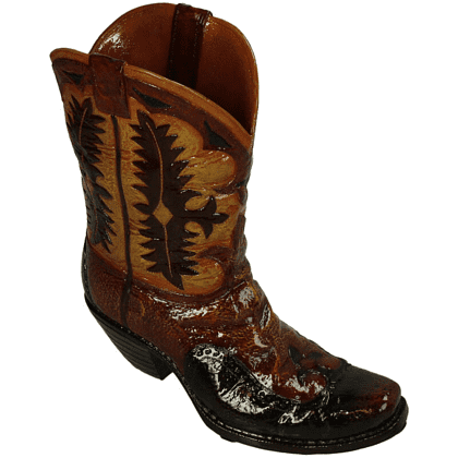 Ваза "Cowboy Boot", полирезина, коричневый