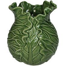 Ваза «Cabbage», фаянс, зеленый