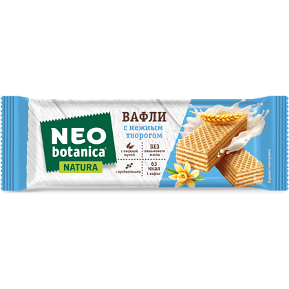 Вафли с жировой начинкой "Neo-botanica NATURA", с творогом, 25 г