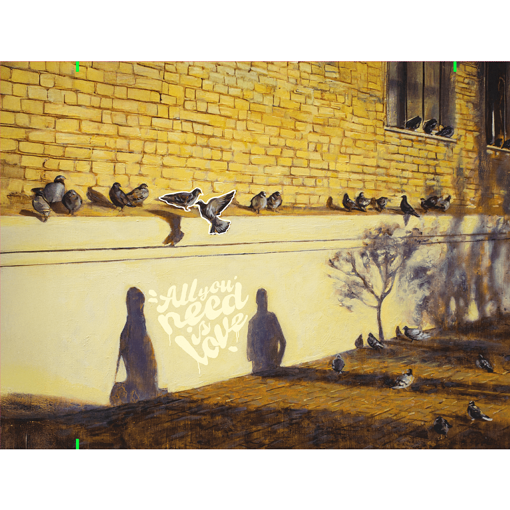 Кошелек "Утро. Остановка”, Ольга Шкарубо, текстиль, разноцветный - 3