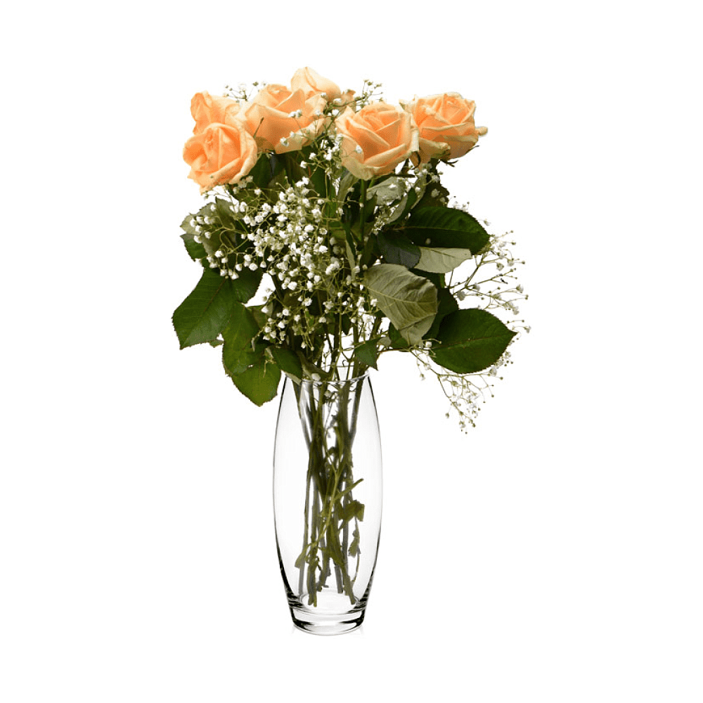 Ваза стеклянная "Flora", прозрачный  - 2
