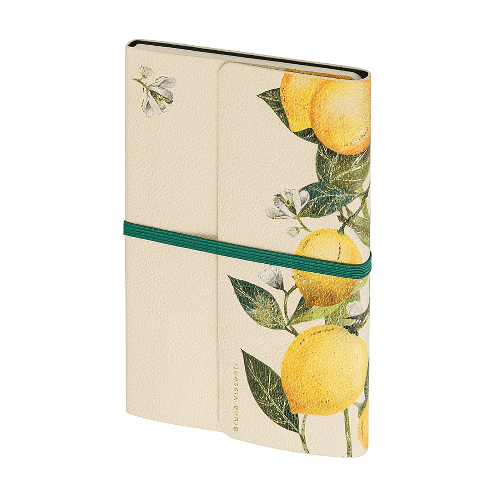 Ежедневник недатированный  "Fauna. Paradise. Lemons", А5, 192 страниц, линейка, желтый