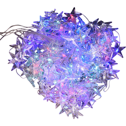 Гирлянда электрическая LED "Занавес. Звезда", мультиколор