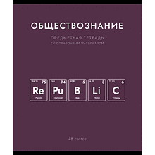 Тетрадь предметная "Нахимичили. Обществознание", А5, 48 листов, клетка