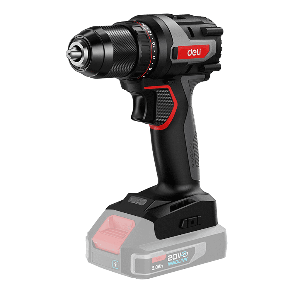 Аккумуляторная дрель-шуруповерт Deli RS EDE-DZ20-1, 20 В, 50 Нм, без АКБ и З/У, коробка Аккумуляторная дрель-шуруповерт Deli RS EDE-DZ20-1, 20 В, 50 Нм, без АКБ и З/У, коробка