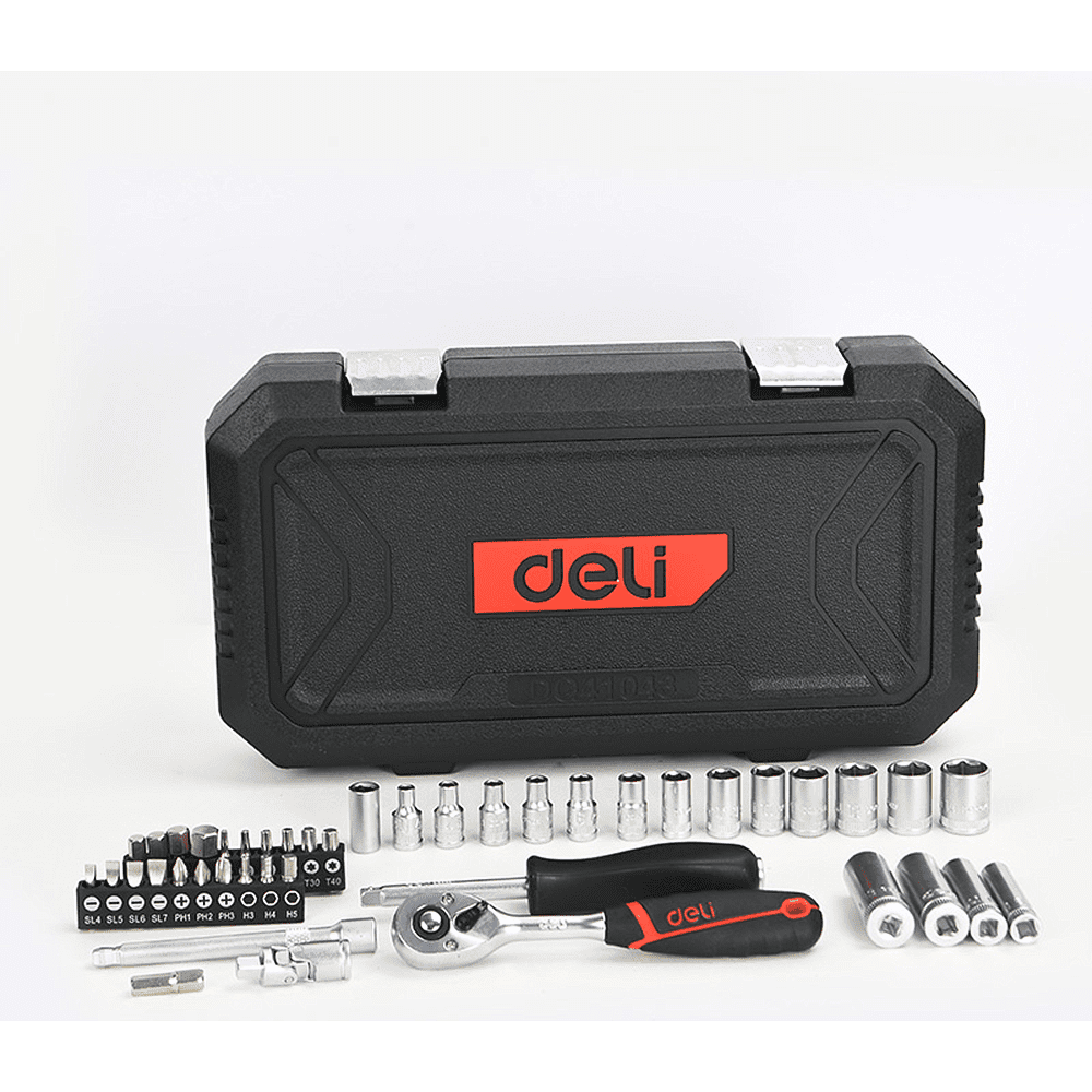 Набор инструмента 1/4" Deli RS EDQ41043, 43 шт - 2