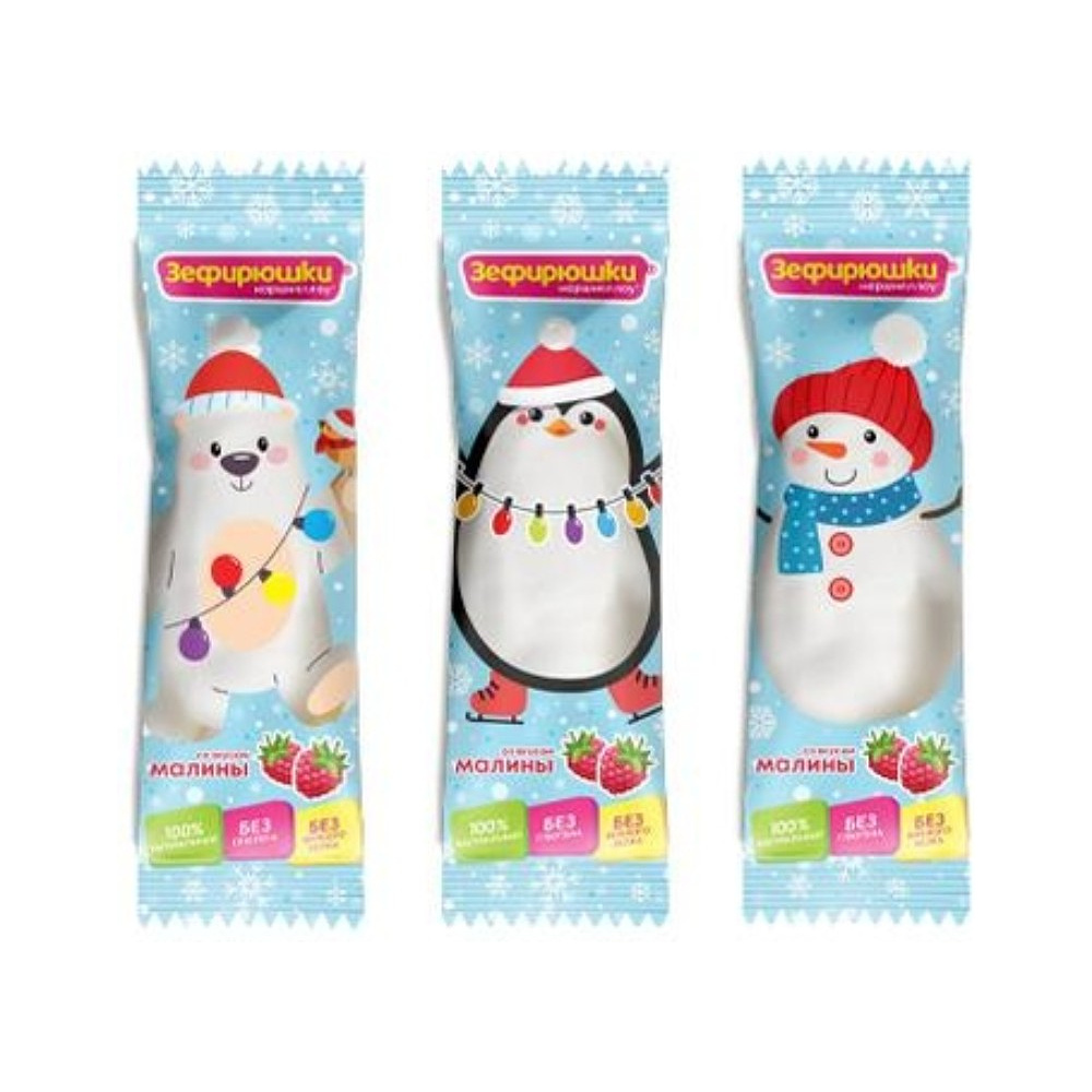 Зефир воздушный "Зефирюшки. Новогодний воздушный зефир", 18 гр.