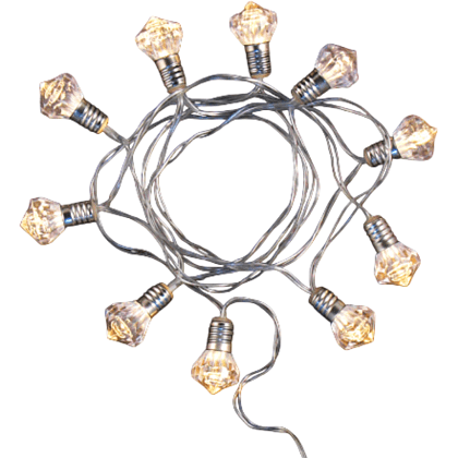 Гирлянда электрическая LED "Нить" с насадками "Фонарик", 2 м, мультиколор