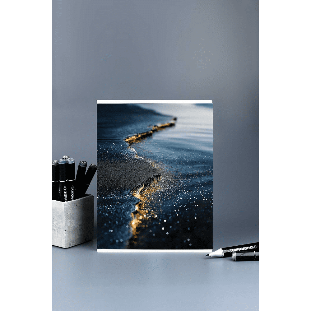 Тетрадь "Мерцание", А4, 80 листов, серый - 9