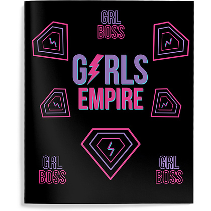 Тетрадь "Girl Power", А5, 48 листов, клетка, ассорти - 6
