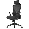 Кресло для руководителя EVOLUTION "OFFICE COMFORT", ткань, сетка, пластик, черный - 3