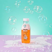 Пена для ванны двухфазная "DOLCE MILK", 400 мл, абрикос и персик