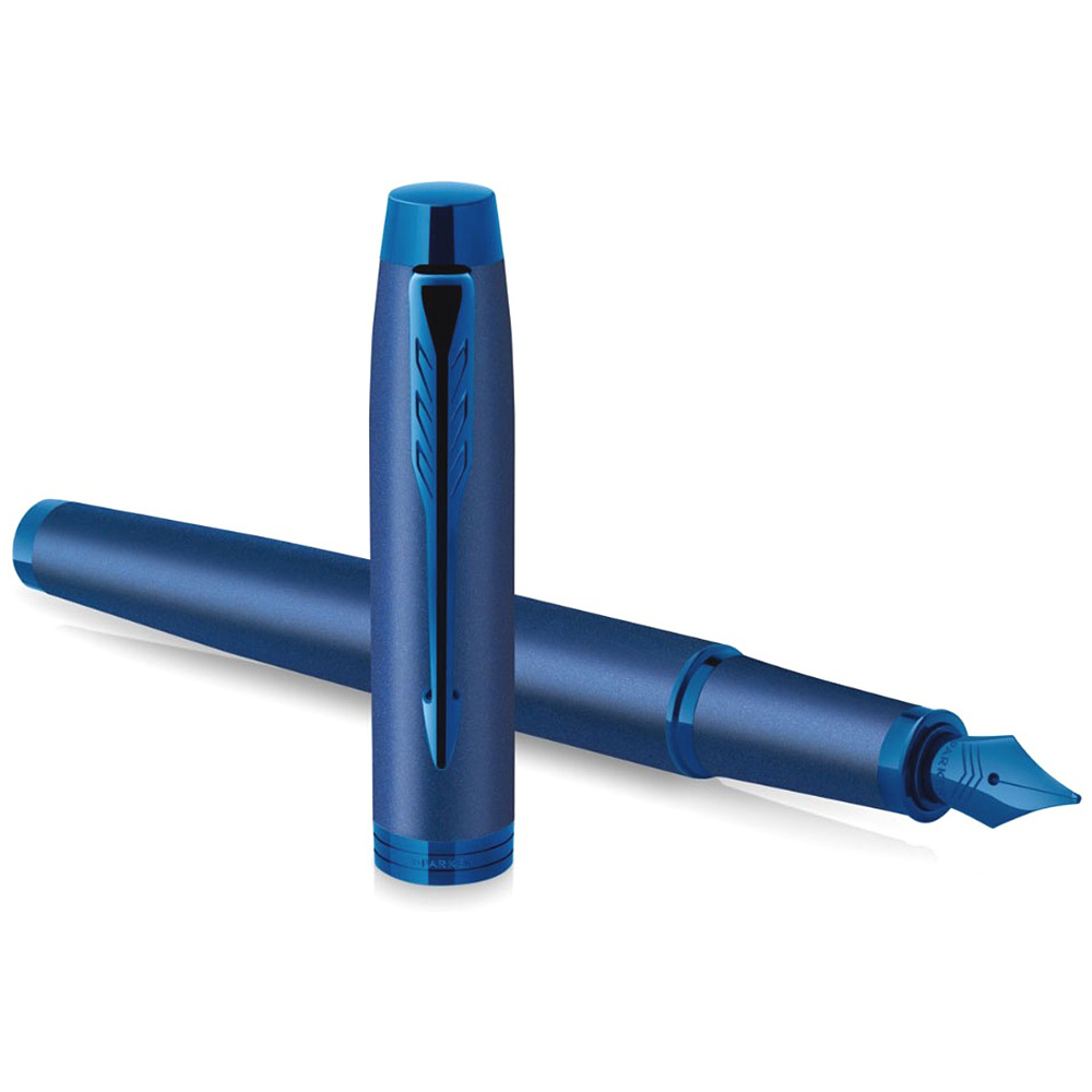 Ручка перьевая Parker "IM Monochrome F328", M, синий, патрон синий - 3